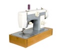 Old vintage sewing machine Royalty Free Stock Photo