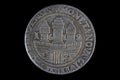 old vintage silver medieval taller coin