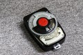 Old vintage Soviet retro exposure meter a device for measuring photographic exposure Royalty Free Stock Photo