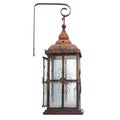 Old vintage street lamp lantern isolated on white background Royalty Free Stock Photo