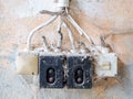 Old Vintage Switch on a wall