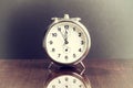 Old Vintage Table Clock Royalty Free Stock Photo