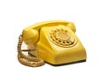 Old Vintage Telephone on White Royalty Free Stock Photo