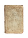 Old vintage textured cover of book on a white