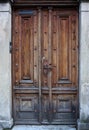 Old vintage traditional wooden doors