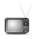 Old vintage tv Royalty Free Stock Photo