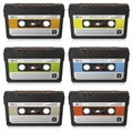 Audio Cassettes Collection - Colored and Realistic Vector Set