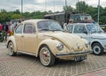 Old vintage veteran historic private car Volkswagen 1303 Beetle Royalty Free Stock Photo