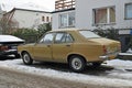 Very old vintage popular veteran sedan small family car Hillman Avenger 1500 Sunbeam parked Royalty Free Stock Photo