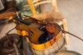 Old vintage violin Royalty Free Stock Photo