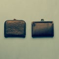 Old vintage wallets