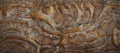 Old vintage wood carving detail grunge pattern surface abstract texture background