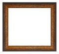 Old vintage wooden brown frame Royalty Free Stock Photo