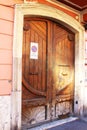 Old, vintage, wooden door.