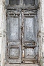 Old vintage wooden door in a house in the cities of Georgia Royalty Free Stock Photo