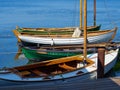 Old vintage wooden sail boats Royalty Free Stock Photo