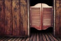 Old vintage wooden saloon doors Royalty Free Stock Photo