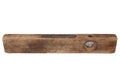 Old vintage wooden spirit level Royalty Free Stock Photo