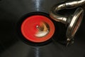 Old vinyl LP (78s) vinil playing Royalty Free Stock Photo