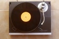 Old vinyl record with clipping path. Royalty Free Stock Photo