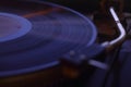 Old vinyl record with clipping path. Royalty Free Stock Photo