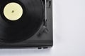 Old vinyl record player on white background Royalty Free Stock Photo