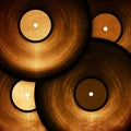 Old vinyl records Royalty Free Stock Photo