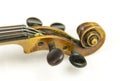 Old violin head Royalty Free Stock Photo