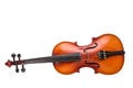Old violin on white background Royalty Free Stock Photo