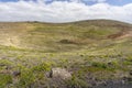 Old volcanic crater in Teguise Royalty Free Stock Photo