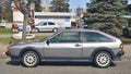 Old Volkswagen Scirocco GTX after tuning parked Royalty Free Stock Photo