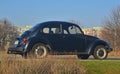 Old VW Beetle parked