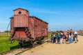 Old wagon in Auschwitz II Birkenau concentration camp Royalty Free Stock Photo