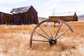 Old wagon wheel Royalty Free Stock Photo