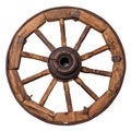 Old wagon wheel Royalty Free Stock Photo