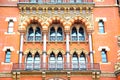 old wall architecture in london england brick exterior Royalty Free Stock Photo