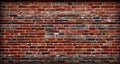 Old wall background with stained aged bricks, Generative AI, Generative, AI