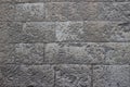 Old wall of beige and grey blocks of Jerusalem stone texture Royalty Free Stock Photo