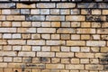 Old wall of bricks or Stones and fugues Royalty Free Stock Photo