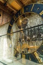 Old wall clock inside Zytturm, one of the tower of city wall, L