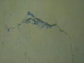 Old wall with a crack in the wall Royalty Free Stock Photo