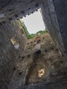 Stone wall inside tower in Istria Royalty Free Stock Photo