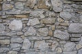 Old wall made of big stones and broken bricks Royalty Free Stock Photo