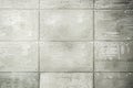 The old wall is made of gray, worn tiles. Light background. Concrete texture Royalty Free Stock Photo