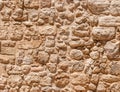 Old wall made of the Jerusalem stone Royalty Free Stock Photo