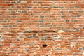 Old wall made of red bricks Royalty Free Stock Photo