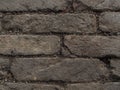 An old wall with narrow bricks Royalty Free Stock Photo