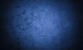 Old wall pattern texture cement blue dark abstract blue color design are light with black gradient.