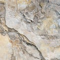 Old Wall With Peel Grey Stucco Texture. Retro Vintage Worn Wall Background. Decayed Cracked Rough Abstract Wall Surface. Royalty Free Stock Photo