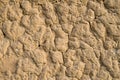 Old wall plastered with mud closeup Royalty Free Stock Photo